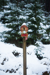 This way, sign, Bergen, Norway