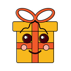 gift box happy  emoji icon image vector illustration design