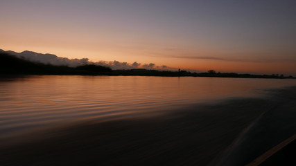 Sunrise over inle lake