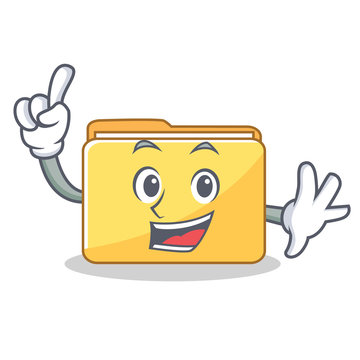 Finger folder character cartoon style