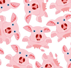 Rose piglet pattern