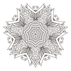 Mandala. Abstract decorative background. Islam, Arabic, oriental, indian, ottoman, yoga motifs.
