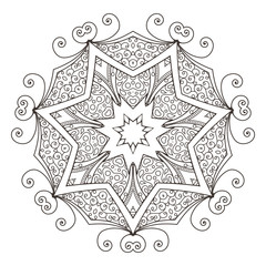 Mandala. Abstract decorative background. Islam, Arabic, oriental, indian, ottoman, yoga motifs.