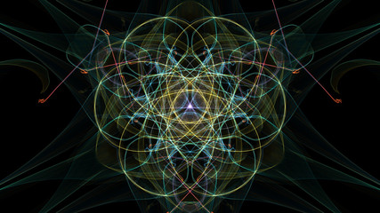 Dark abstraction of clockwork, steampunk design