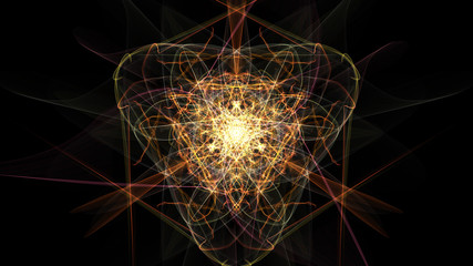 Abstract symmetrical light.