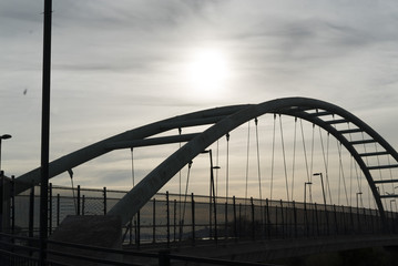 Obraz premium bridge shadow outline