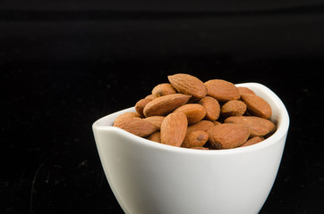almond, almond on a background