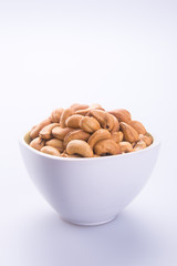 nuts. cashew nuts on the background