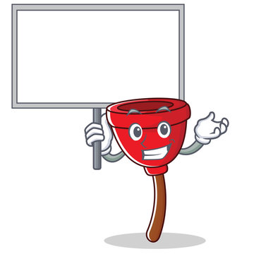 recommend clip art: Bring board plunger character cartoon style