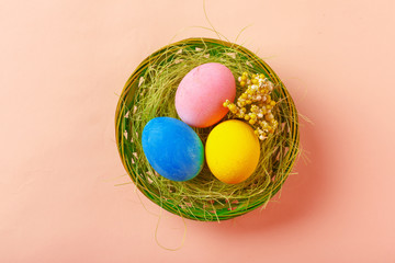 easter colorful eggs