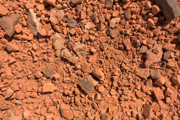 Red gravel in Outback Queensland