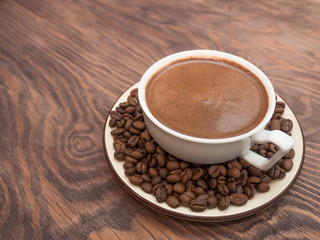 Freshly brewed natural coffee is the favorite drink of many people