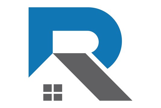 Abstract Home Letter R Logo