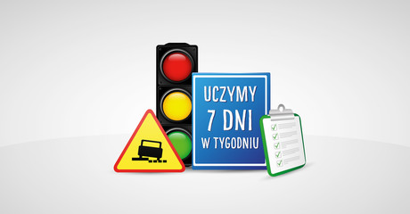 Driving School & course, Vector icon, illustration, banner Ai & EPS 10