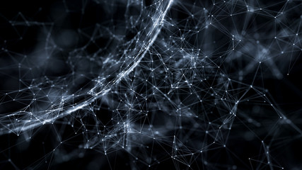abstract futuristic network on background illustration