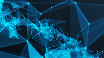 abstract futuristic network on background illustration