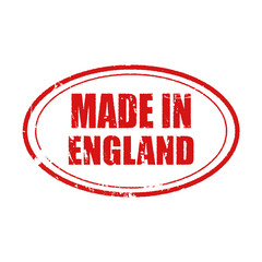 Vector made in England stamp. informative illustration, advertising and marketing background.
