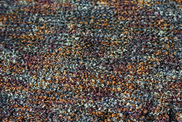 knitted fabric of wool as the background.