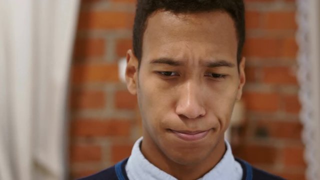 Young Man Uncomfortable by Smell, Stinks bad, Foul Odor