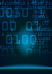 binary code - portrait format