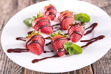 strawberry and chocolate