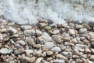 shore with stones