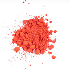 red natural colored pigment powder