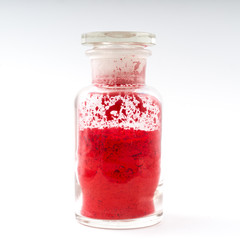 red natural colored pigment powder