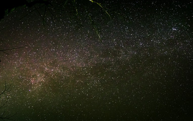 The Milky Way and the stars in the night time very beautiful.