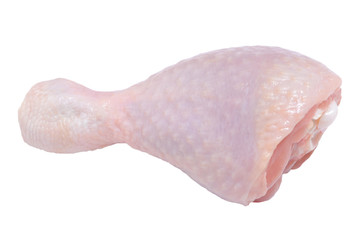 Raw chicken leg