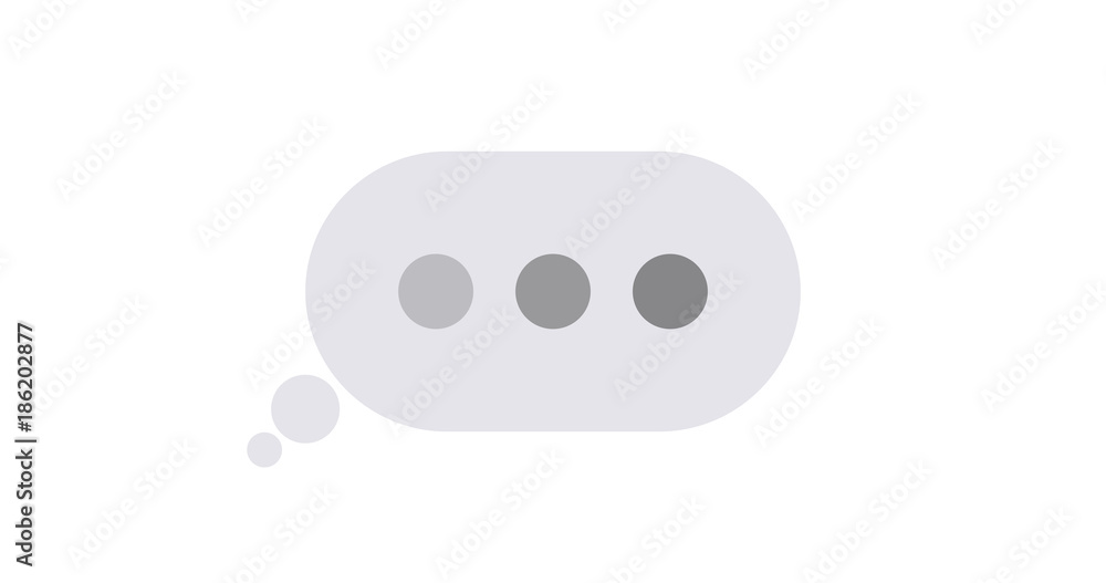 Poster vector modern concept text message isolated on white.