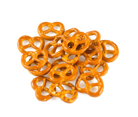 pretzels isolated on white background