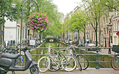Fototapeta na wymiar Amsterdam, Holanda, Európa