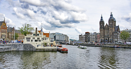 Obraz premium Amsterdam, Holanda, Európa