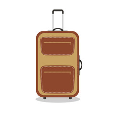 Cartoon modern suitcase.