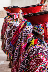 Pisac market, Folklore, Peru - 186209252