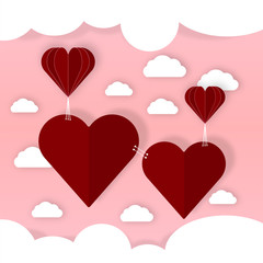 valentine background, love concept, vector