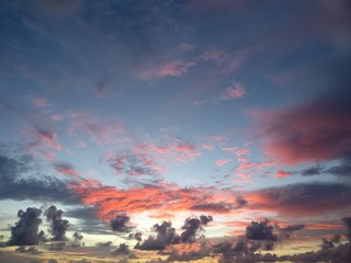 The palette of a sunset