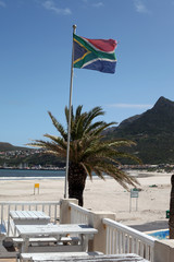 Restaurant mit Südafrika Fahne