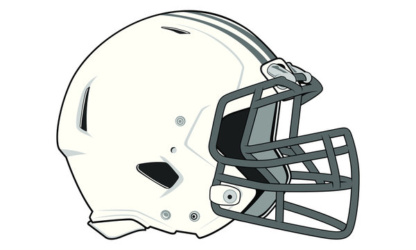 football helmet drawing front view