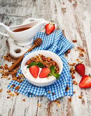 Homemade baked granola