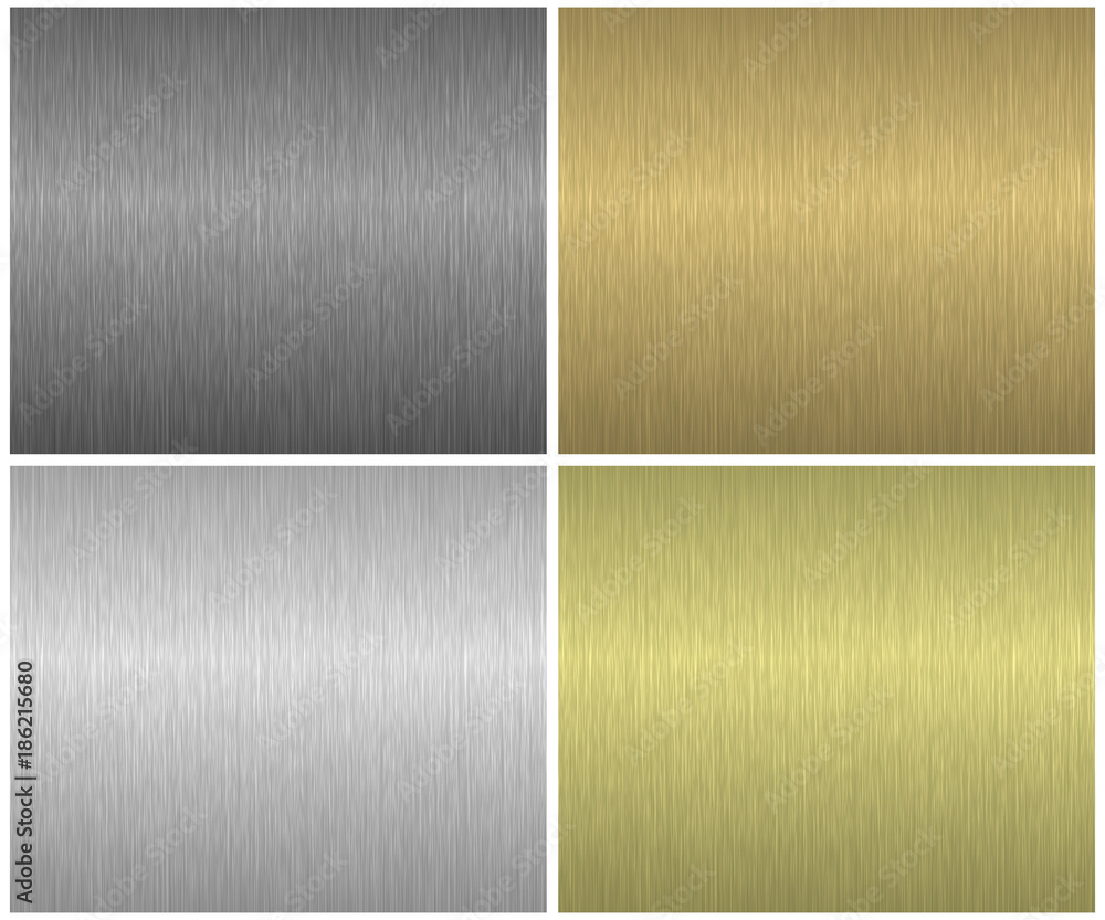 Poster vector metal textures set. collection of seamless metal patterns for your design.