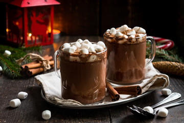 hot chocolate with marshmallow