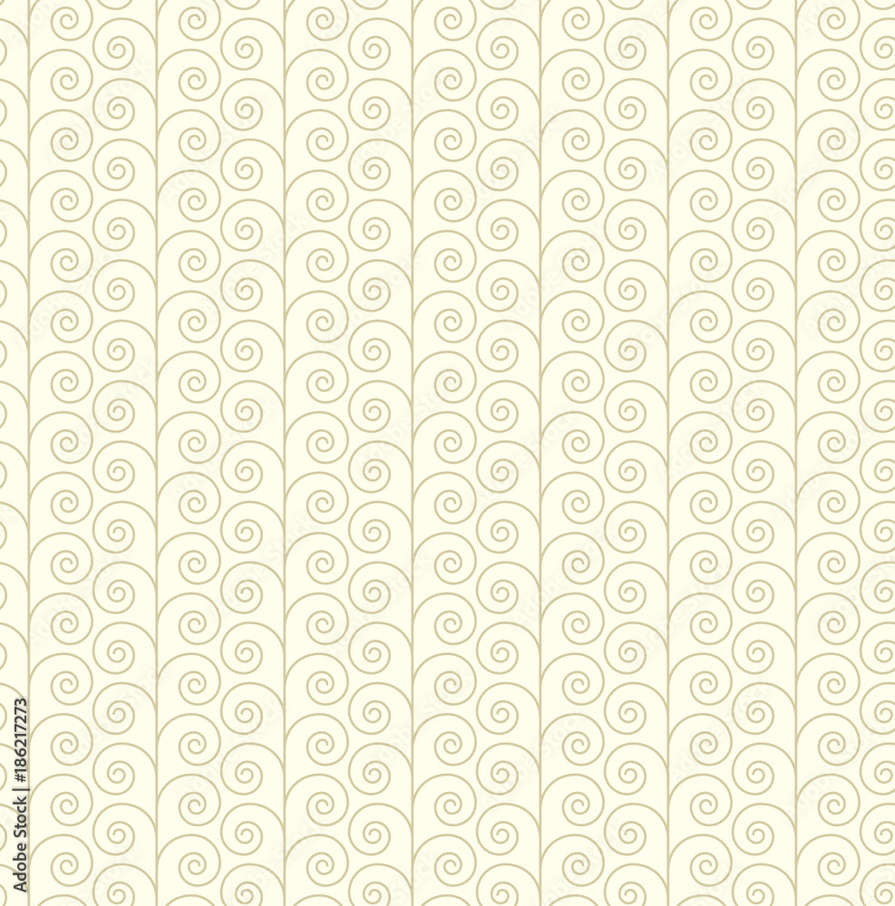 Poster seamless geometric pattern with swirls. vector illustration.