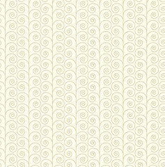 Seamless geometric pattern with swirls. Vector illustration.