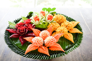 This is how traditional pattern look like which mostly applied on fruit or vegetable to serve for...