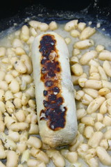 andouillette et haricots blancs,