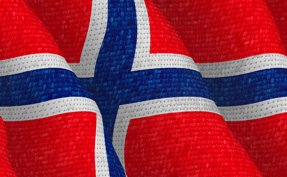 Illustraion of Norwegian Flag