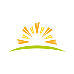 Abstract sun property logo