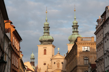 Obraz premium Prague cityscape in winter